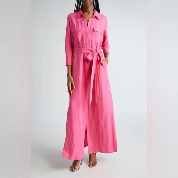 Nwt L’AGENCE Cameron Long Shirt Dress - Picture 4 of 9